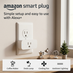 Amazon Smart Plug, Works with Alexa, Simple Setup, Endless Possibilities