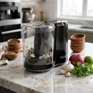 BLACK+DECKER 1.5-Cup Electric Food Chopper, One Touch Pulse, 150W Motor, Stay-Sharp Blade, Dishwasher Safe