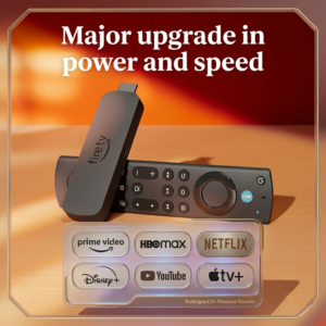 Amazon Fire TV Stick 4K Max streaming device, with AI-powered Fire TV Search, supports Wi-Fi 6E, free & live TV without cable or satellite, find shows faster with Alexa+