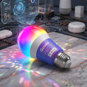Govee LED Light Bulb Dimmable, Music Sync Color Changing, A19 7W 60W Equivalent, No Hub Required Multicolor Bluetooth Light Bulbs with App Control for Party Home (Don't Support WiFi/Alexa)