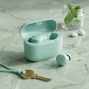 JLab Go Air Pop+, True Wireless Earbuds, Bluetooth Earbuds with Microphone, Dual Connect, EQ3 Sound, Mint Green