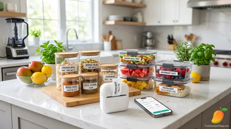 Smart Kitchen Organization How to Use a Mini Bluetooth Label Maker for Aesthetic Meal Prep